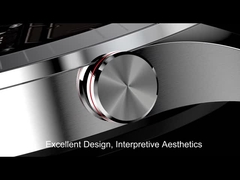 Negocio Smartwatch de los hombres con BT que llama negro de la aleación del cinc del silicón de Rtl8763ew