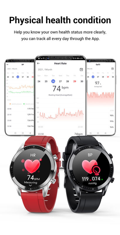 SDK 1.28 Inch Bluetooth Watch For Men Stainless Steel 46x46x10.8mm